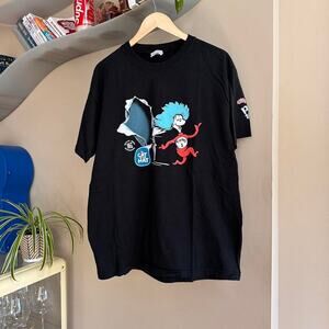 Vintage 2003 Dr. Seuss The Cat In The Hat Movie Promo Shirt